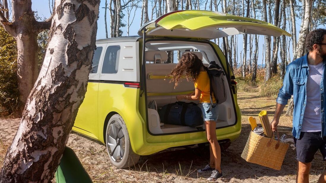 Një pamje anësore e VW e-crafter