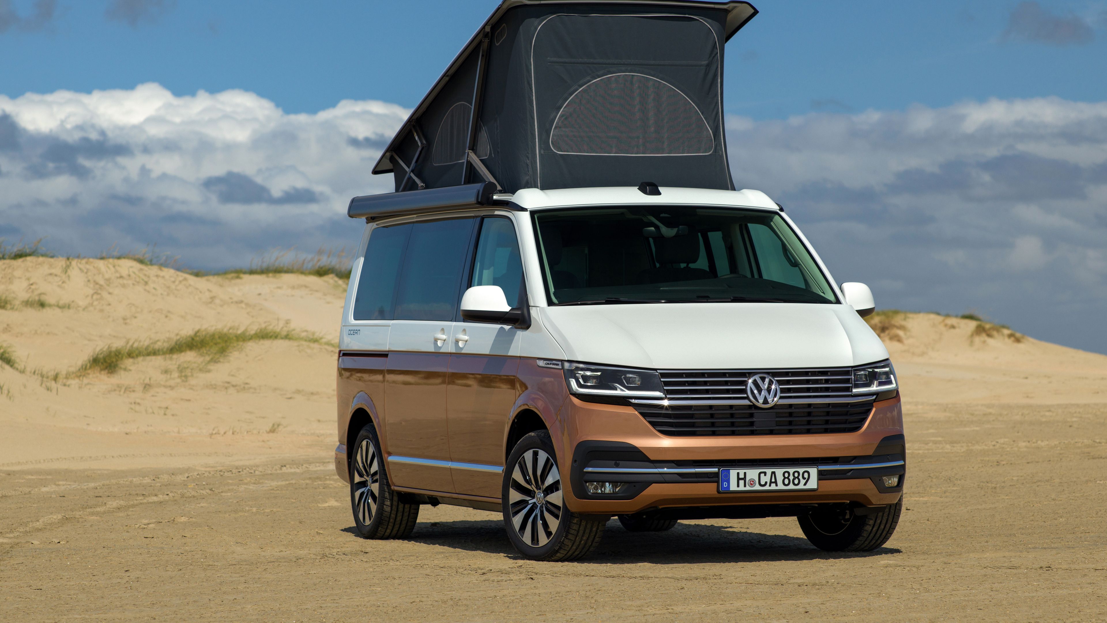 VW T6.1 California Front Zweifarblackierung Aufstelldach