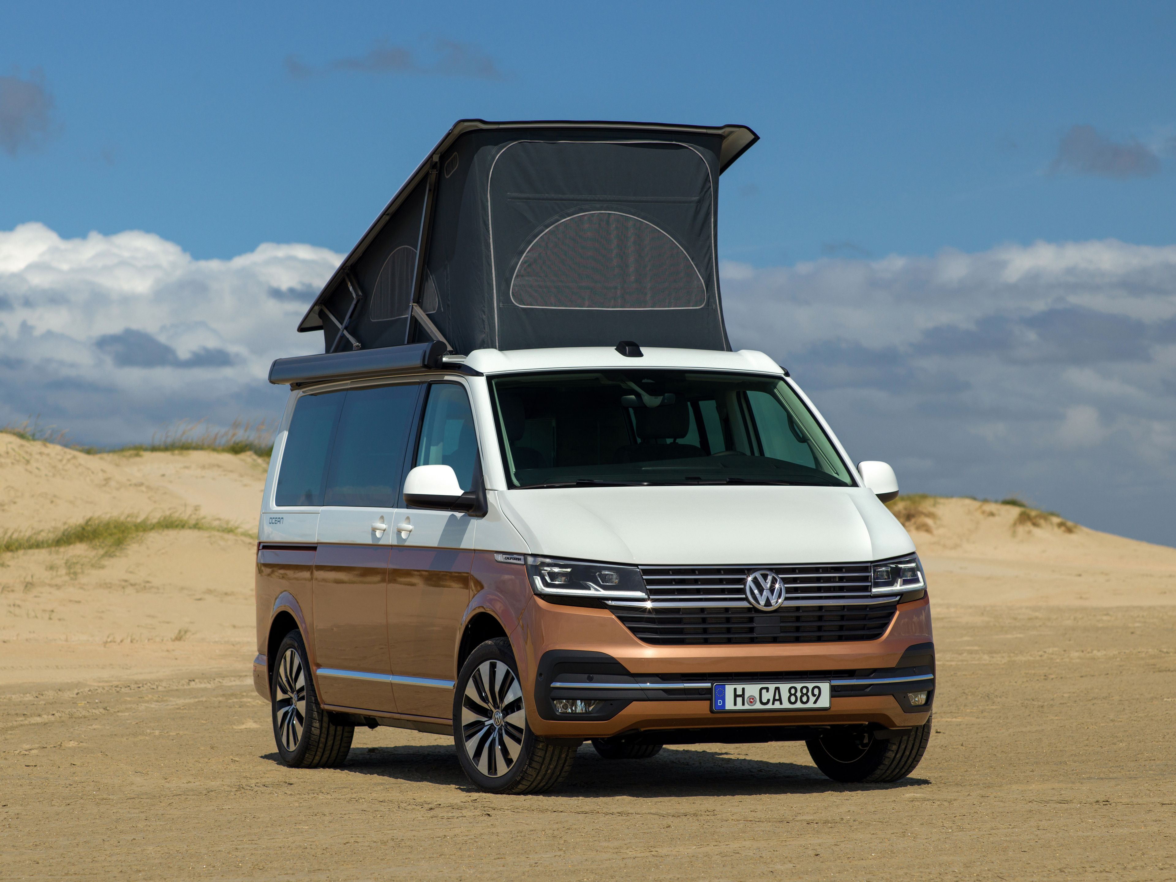 VW T6.1 California Front Zweifarblackierung Aufstelldach