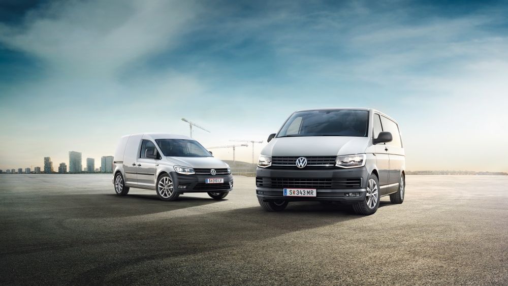 VW Caddy Transporter weiß