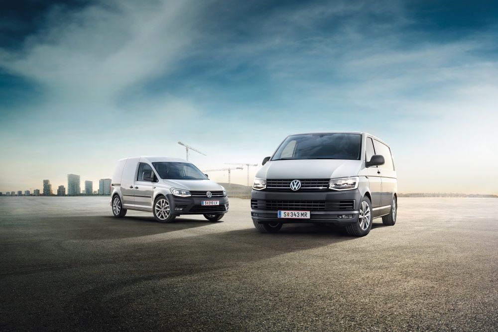 VW Caddy Transporter weiß