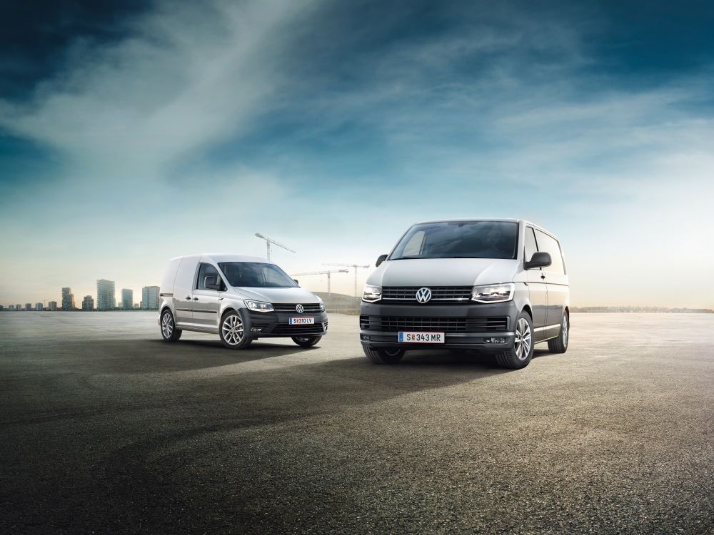 VW Caddy Transporter weiß
