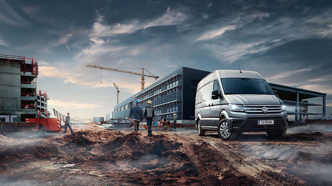 Pamje ballore VW Transporter i bardhë