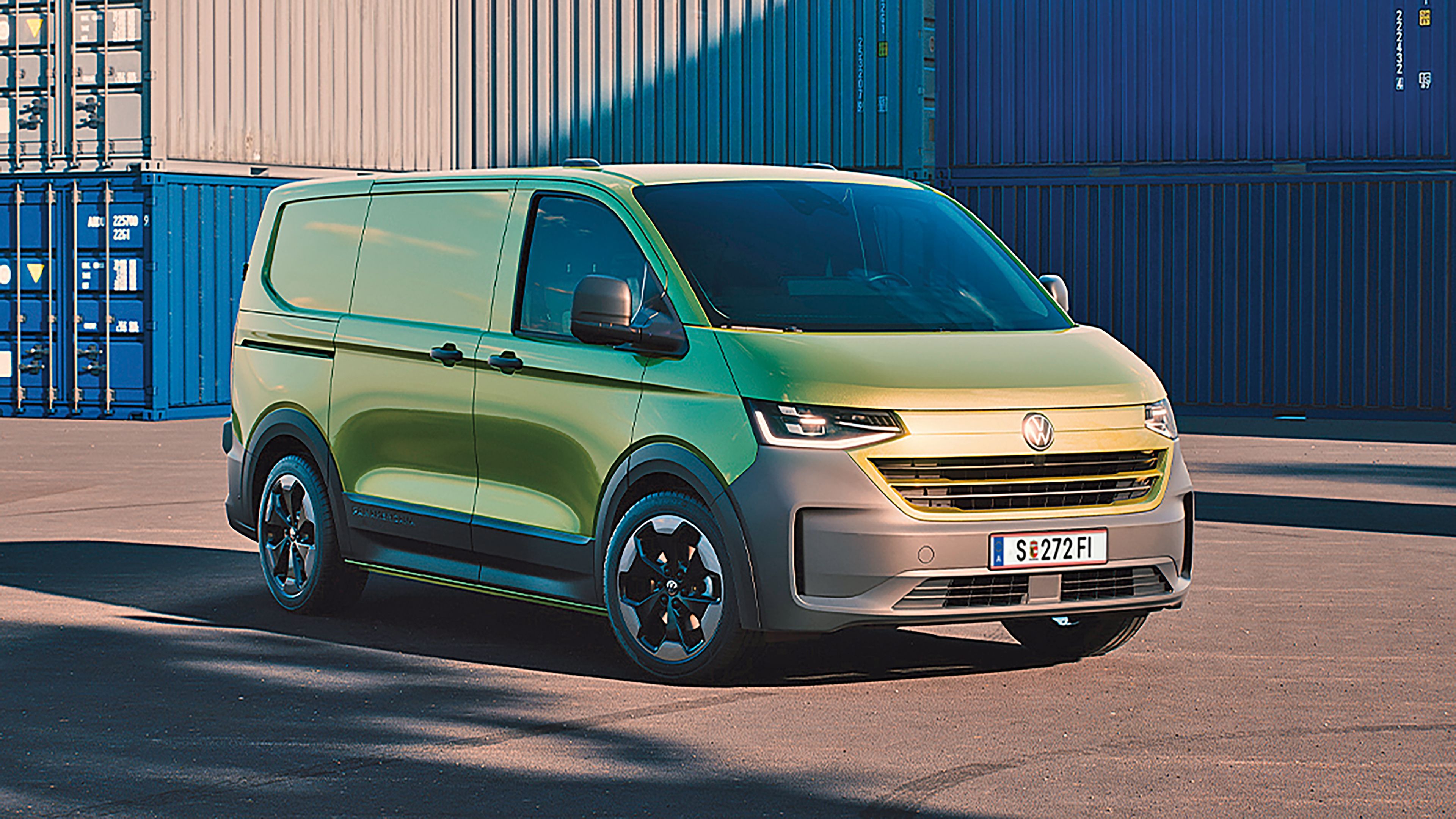 Frontansicht des neuen VW Transporter